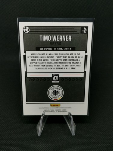 2018-19 Panini Donruss Optic Timo Werner Germany #137 - Picture 2 of 2
