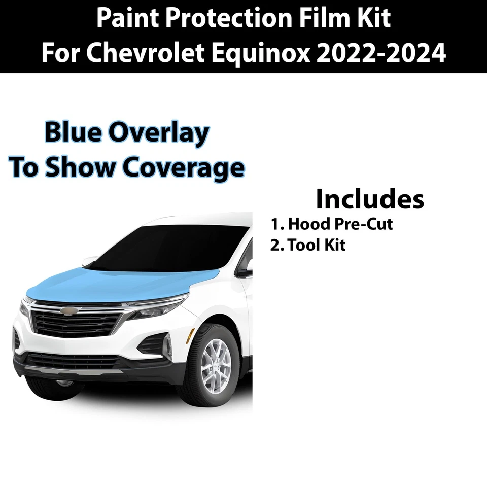 Kit de sujetador transparente de película de protección de pintura precortada PPF para Chevrolet Equinox 2022-2024 Foto 2 de 4