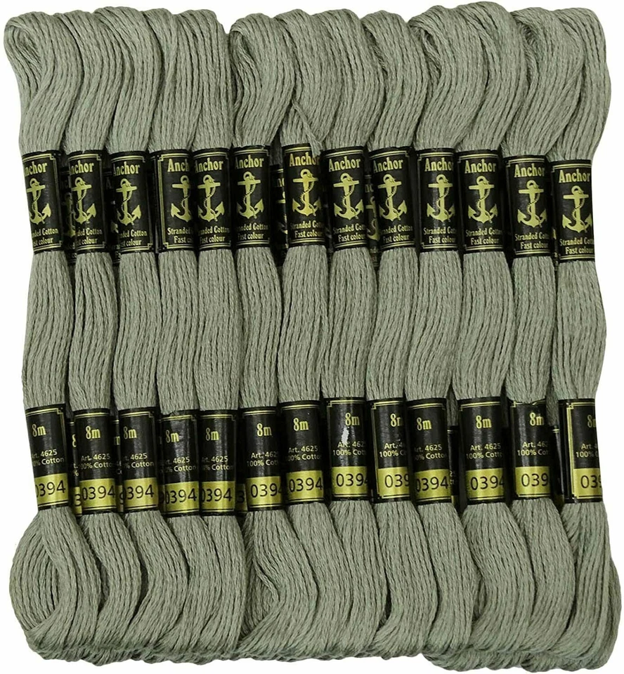 Anchor Stranded Cotton Threads Hand Embroidery Cross Stitch Sewing Gray 25 Skein - Image 2 of 4