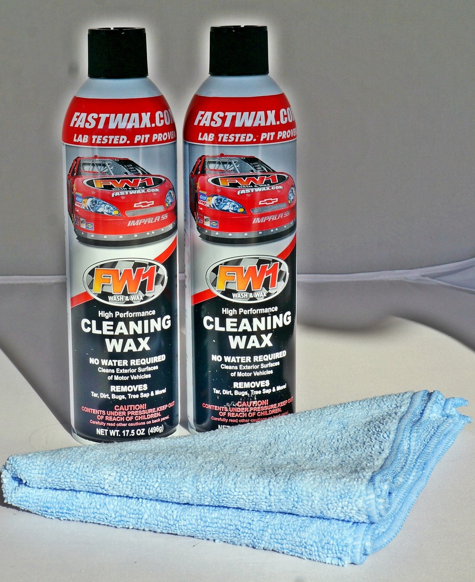 FW1 Wash & Wax High Performance Cleaning Wax No Water Required 17.5 Oz.