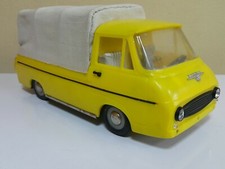 VINTAGE SKODA BUS VEHICLE TIN TOY VAN PLASTIC FRICTION 70's IGRA CZECH REPUBLIC