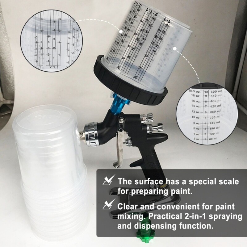 Professional Paint Job Disposable Cups For Sprayer Comes With Liners eBay