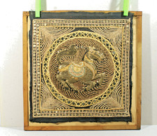 SUPERBE ! KALAGA, ANCIENNE TENTURE BIRMANE, perles, sequins, cheval