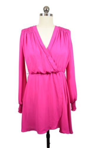 GB Gianni Bini Pink Dress Size XS Chiffon Long Sle