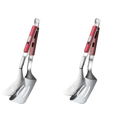  2pcs Griddle Spatel Restaurant Spatel Kochen Schaufel Nicht-Stick-Steak Tong