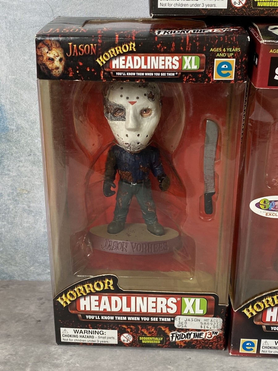 1999年スクリームHorror Headlinersフィギュア Vintage 1999 Horror Headliners XL Lot 5 Rare Ghost Face