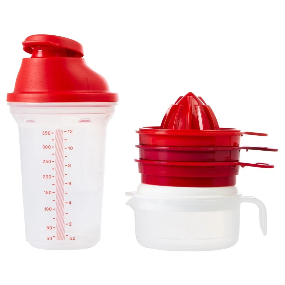 Tupperware All in One Shaker Mate Grater, Zester, Juicer & Egg Separator-NEW
Opens in a new window o