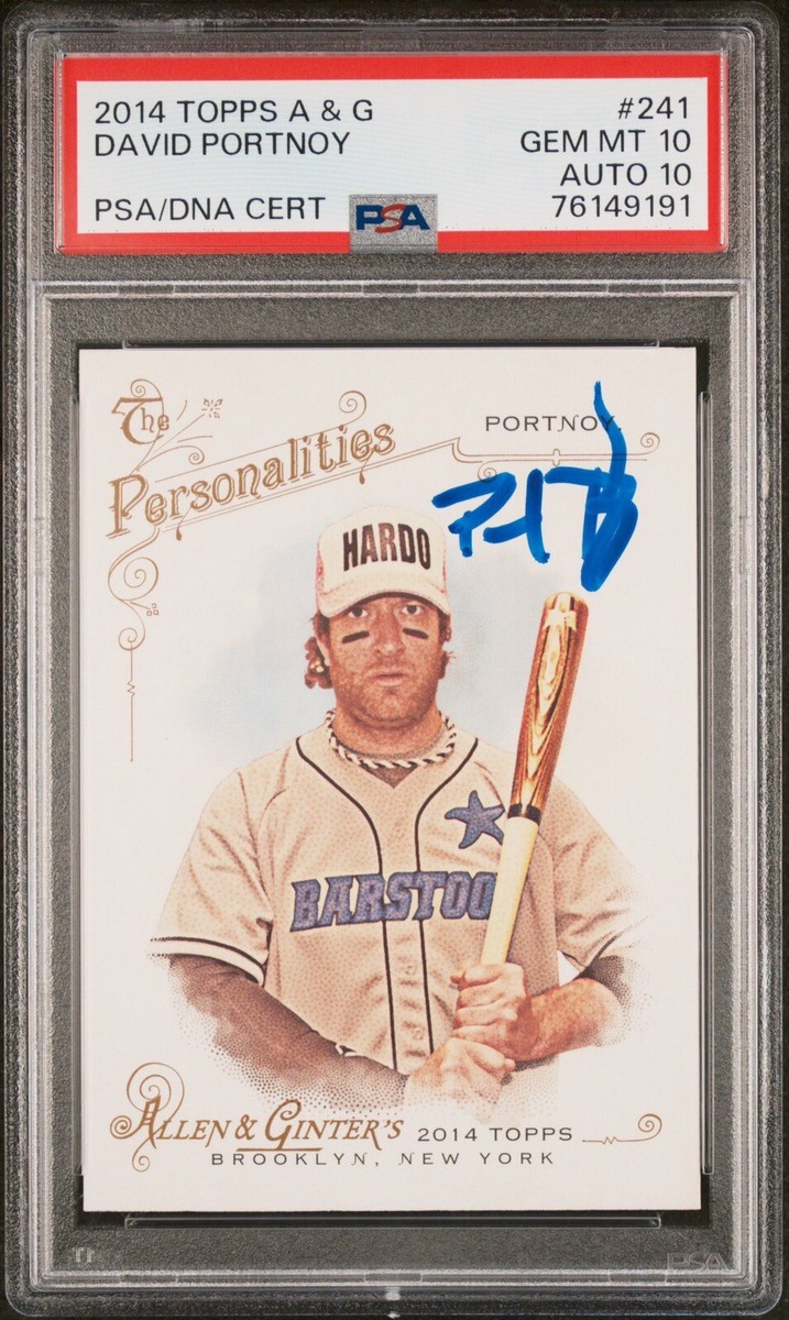 Dave Portnoy Signed 2014 Topps Allen Ginter Barstool PSA DNA 10