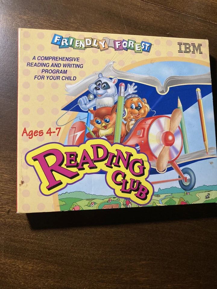 VTG 1996 IBM Friendly Forest Reading Club PC CD-ROM spelling sentences Ages 4-7 - Image 2 of 4