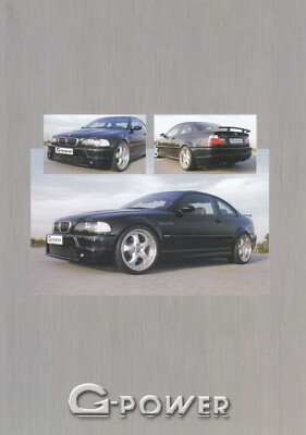 BMW G POWER 3 Series E46 Coupe Z3 Coupe 5 Series E39 Tuning Brochure Brochure Sheet AK 