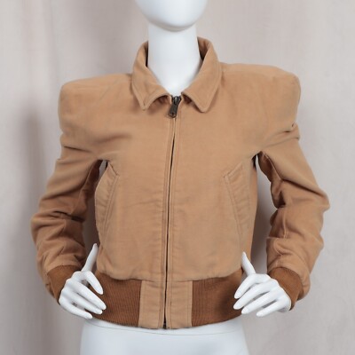 R13 Square shoulder bomber jacket Camel Size M
