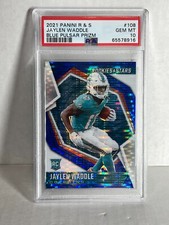 2021 Rookies And Stars Jaylen Waddle Rookie Blue Pulsar Prizm /50 PSA 10 DOLPHIN