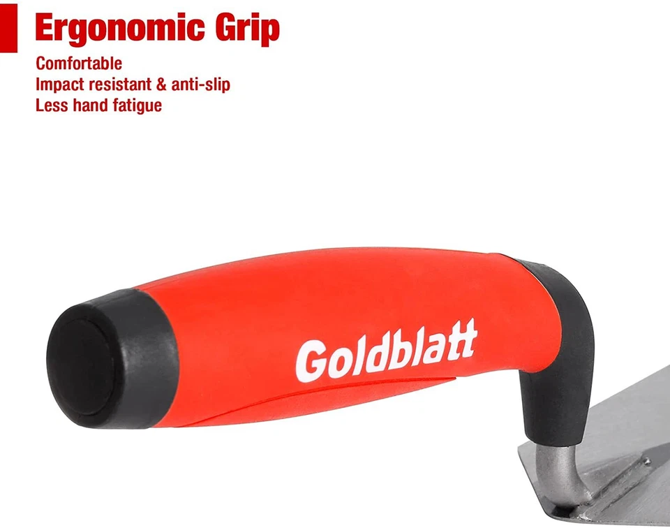 Juego de herramientas para pisos de mampostería Goldblatt 2 piezas Industries Margin Trowels 6"X2" 5"X2" Foto 4 de 4