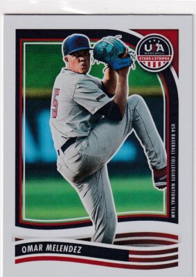 2024 USA BASEBALL RC OMAR MELENDEZ STARS AND STRIPES ROOKIE AA-2060