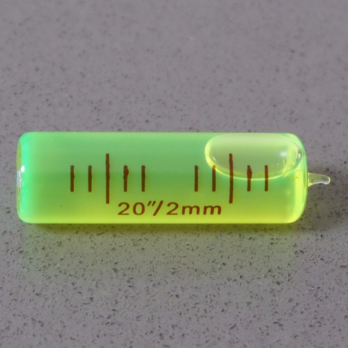 Vial de vidrio de nivel de repuesto pluma nivel de burbuja espiritual precisión 35 mm x 11 mm verde - Imagen 6 de 6