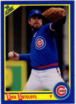 1990 Score Baseball Rick Sutcliffe No. 450 Chicago Cubs