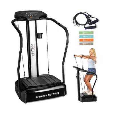 LifePro Rhythm Vibration Plate Exercise Machine with Handles for Balance Supp...