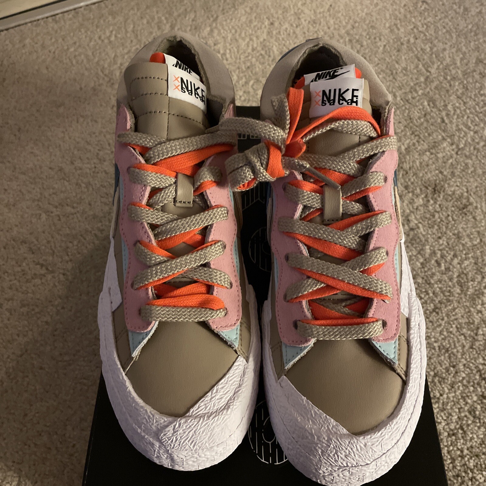 SACAI X NIKE Blazer Kaws x Sacai Low ""Reed"" DS nuovissimo taglia 9M 10 5W DM7901 200