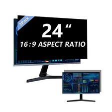 2 Pack Computer Privacy Screen 24 Inch for 16:9 Widescreen Monitor, Removable...