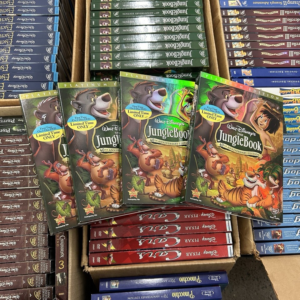 HUGE Lot Of 102 Disney Classic DVDs & Blu Ray Movies All Sealed With