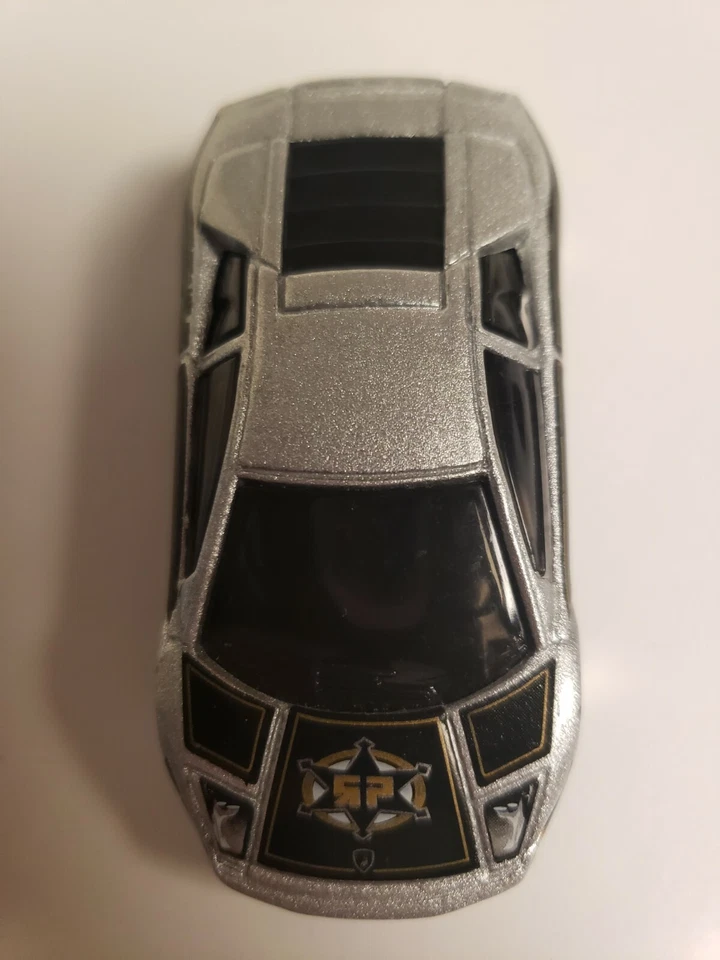2002 Hot Wheels LAMBORGHINI MURCIELAGO Metallic Silver w/ Enforcer Custom Paint - Image 2 of 4