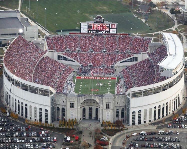 OHIO STATE BUCKEYES Stadium 8 x 10 Photo Poster Man Cave Horseshoe