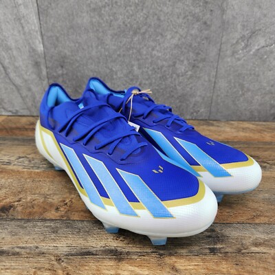 Adidas X Crazyfast Messi Elite FG 9.5 Mens White Blue Soccer