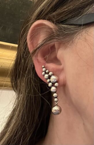 Georg Jensen Moonlight Grapes Ear Cuff, Single Right Ear - Picture 3 of 17