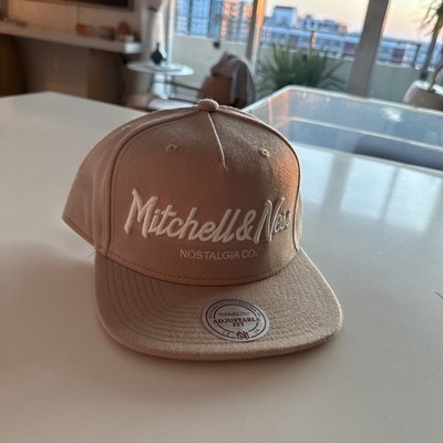 Mitchell And Ness SnapBack Hat In Beige