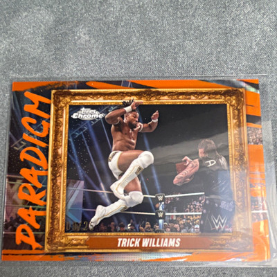 Topps 2025 Chrome WWE NXT Trick Williams Paradigm Trick Shot PAR-TWY /25