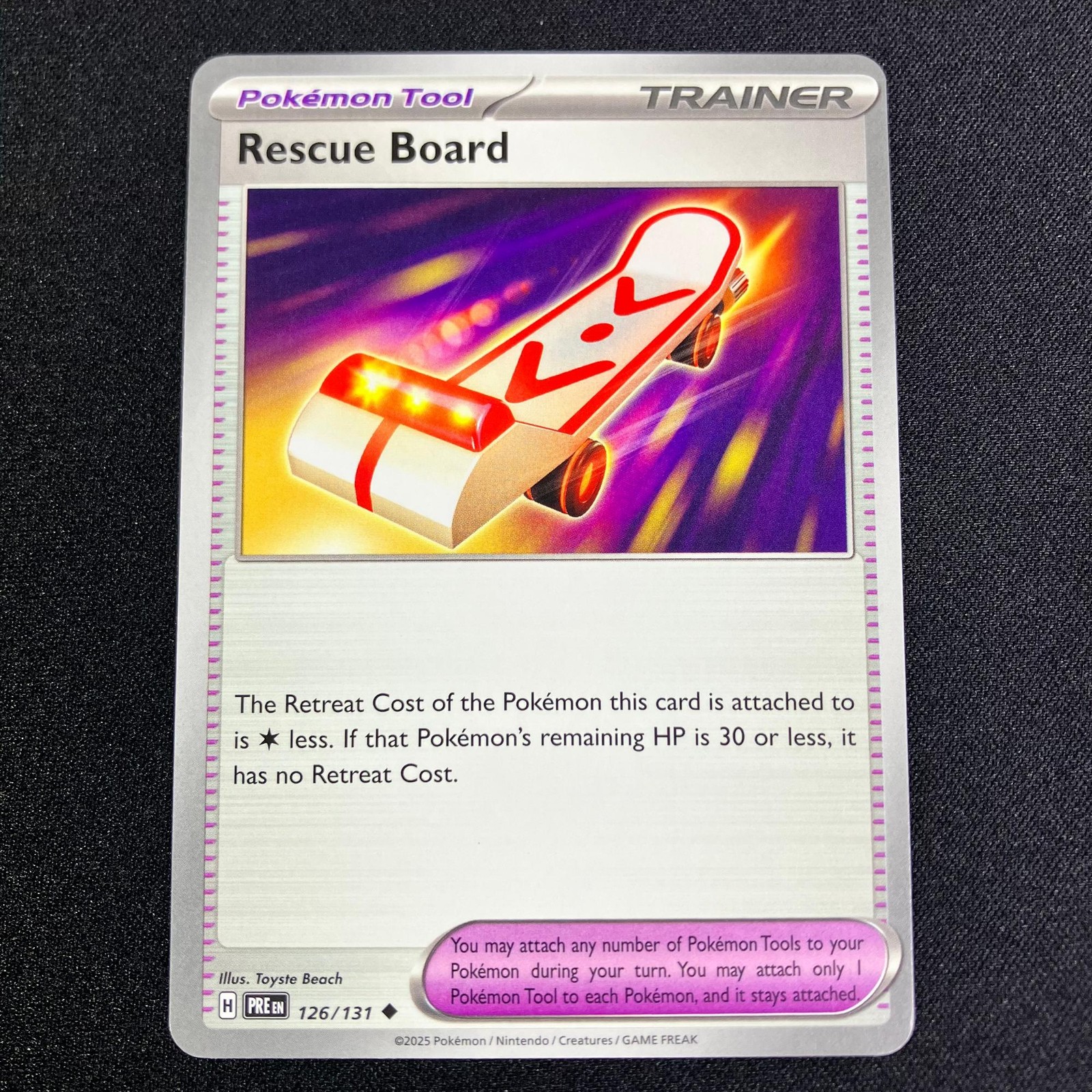 Rescue Board 126/131 Uncommon SV: Prismatic Evolutions Pokemon Near Mint