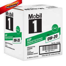 Mobil 1 ESP X2 Full Synthetic Motor Oil 0W-20, 1 Quart, Case of 6 Plain 49.63 per gallon