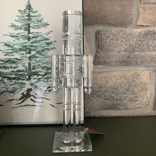 Holiday Time Decor Clear Acrylic Nutcracker 10  