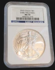 2010 American Silver Eagle, 99.9 Silver *Early Releases* NGCMS70 *Flawless Coin*