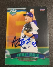 Anthony bender Autograph Signed 2017 Choice Lexington Legends Kansas City Royals