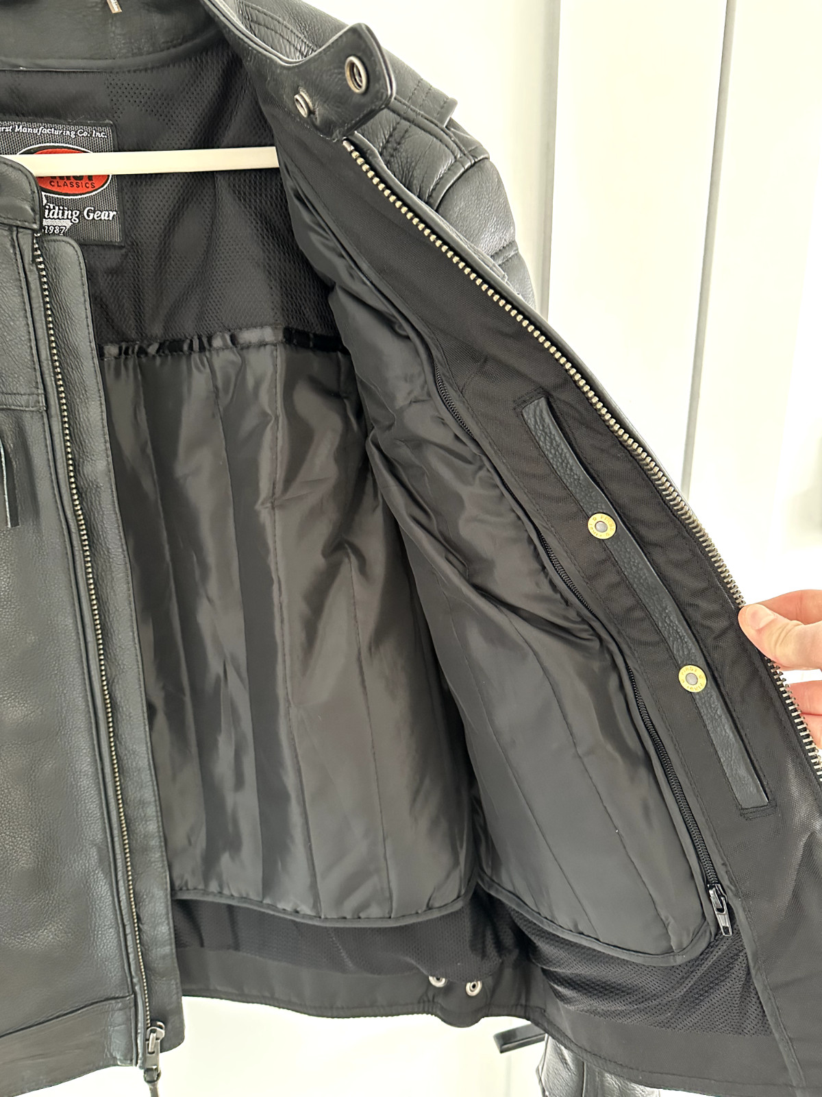 First Classics Motorcycle Jacket Black Leather Me… - image 3