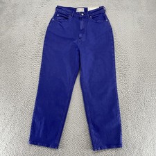 Everlane Curvy Way High Jeans Womens 29 Blue Straight Organic Denim High Rise