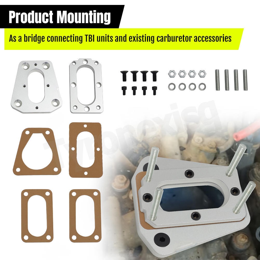 Carb Adapter Plate For 1986-1989 Nissan D21 Hardbody Z24i TBI