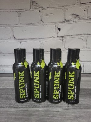 Spunk Oil Based Natural Lube Personal Lubrication 2 Oz Lot Of 4 New Sealed 