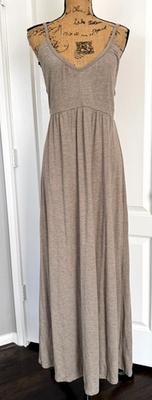 Old Navy Maxi Sun Dress Sleeveless Spaghetti Smocked Empire Waist Knit  Stretch L | eBay