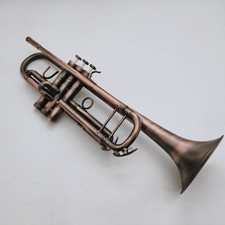 Brass Instrument Bb Tune Trumpet Antique Copper Plated Professional Sax