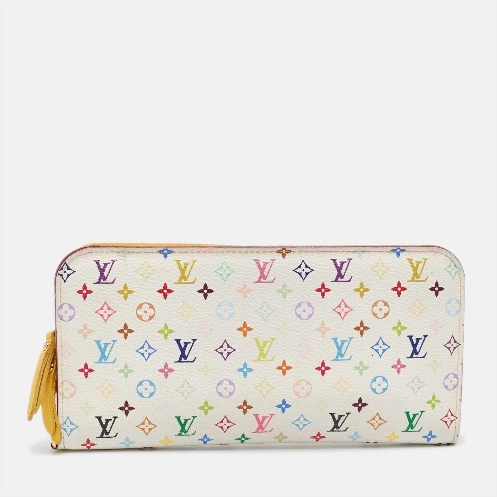 LOUIS VUITTON（LV） Portafoglio Louis Vuitton bianco multicolore monogramma tela insolite