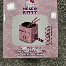 Hello Kitty Fondue Maker Pink Compact Easy Clean Kitchen Appliance New Gift Set