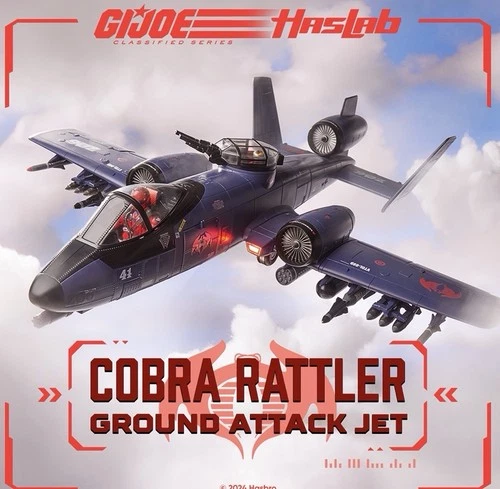 HASLAB G.I. Joe Classified COBRA RATTLER Attack Jet **NEW, SEALED, & ALL TIERS**