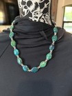 Malachite and Chrysocolla Necklace, Earrings and Bracelet Jewelry Set. See VIDEO — photo 2