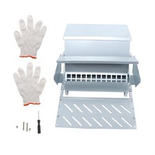 20LB Galvanized Steel Poultry Feeders Automatic Chicken Feeder for 6-12 Chickens