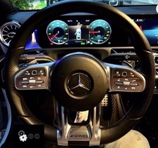 VOLANTE Amg STEMMA EMBLEMA MERCEDES CLASSE A W177 B W247 C W205 E W213 CLA Logo