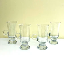 Vtg Holmegaard Danish Glass Coffee Cups Tea Hot Toddy Mugs Irish Whisky 