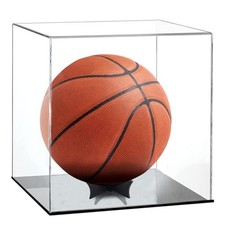 Basketball Display Case Acrylic Box Stand Clear Autographed Soccer Ball Models