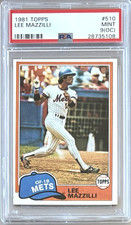1981 TOPPS #510 LEE MAZZILLI PSA 9 MINT OC METS